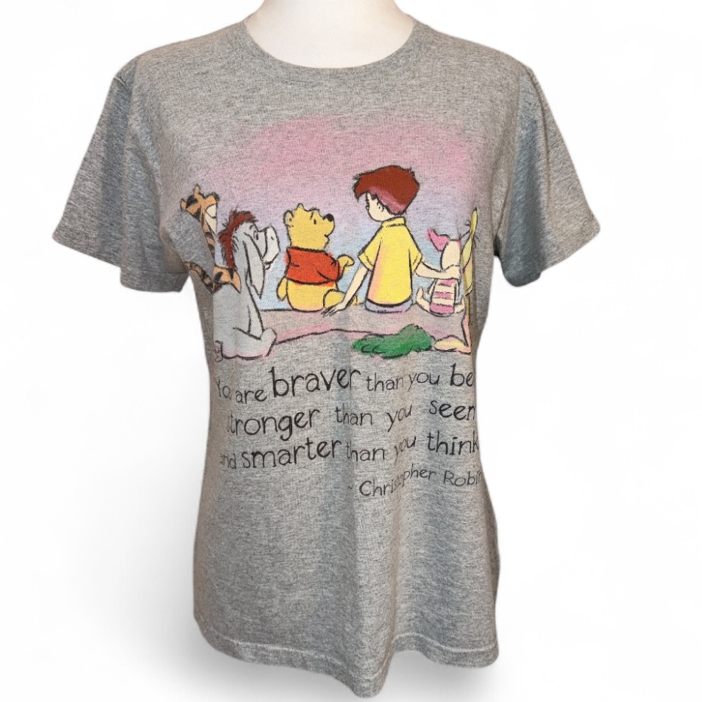 Disney Winnie the Pooh T Shirt Organic Christopher Robin Piglet Tigger Eeyore